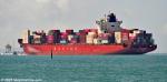 ID 14147 NAVIOS MIAMI (2009/41358grt/51737dwt/4255TEU/IMO 9445588, ex-ANL WARRAGUL, CPO MIAMI, UASC KHOR FAKKAN, KHOR FAKKAN) sails for Lyttelton. 